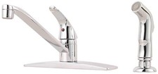 Pfirst Series Kitchen Sink Faucet with Side Sprayer, Single Handle, Mid Arc, ...