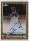 2022-23 Chrome OTE Overtime Elite Gold Wave Refractor 10/50 De'Vontes Cobbs Auto
