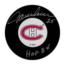 Jacques Lemaire Autographed Montreal Canadiens Puck