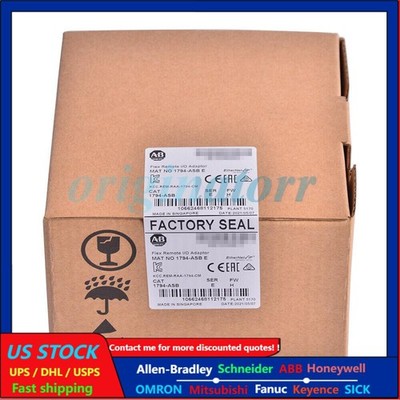 1 PCS NEW Sealed Allen Bradley 1794-ASB SER E FLEX Remote I/O RIO Adapter 8 I/O