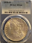 1898-O Morgan Silver Dollar PCGS MS64