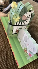 Fantasy Fields Sunny Safari Kids Single Bookend Elephant Zebra Baby Nursery Gift
