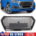 Gloss Black Front Bumper Grille Honeycomb Grill For Audi Q5 SQ5 B9 2018-2020 US