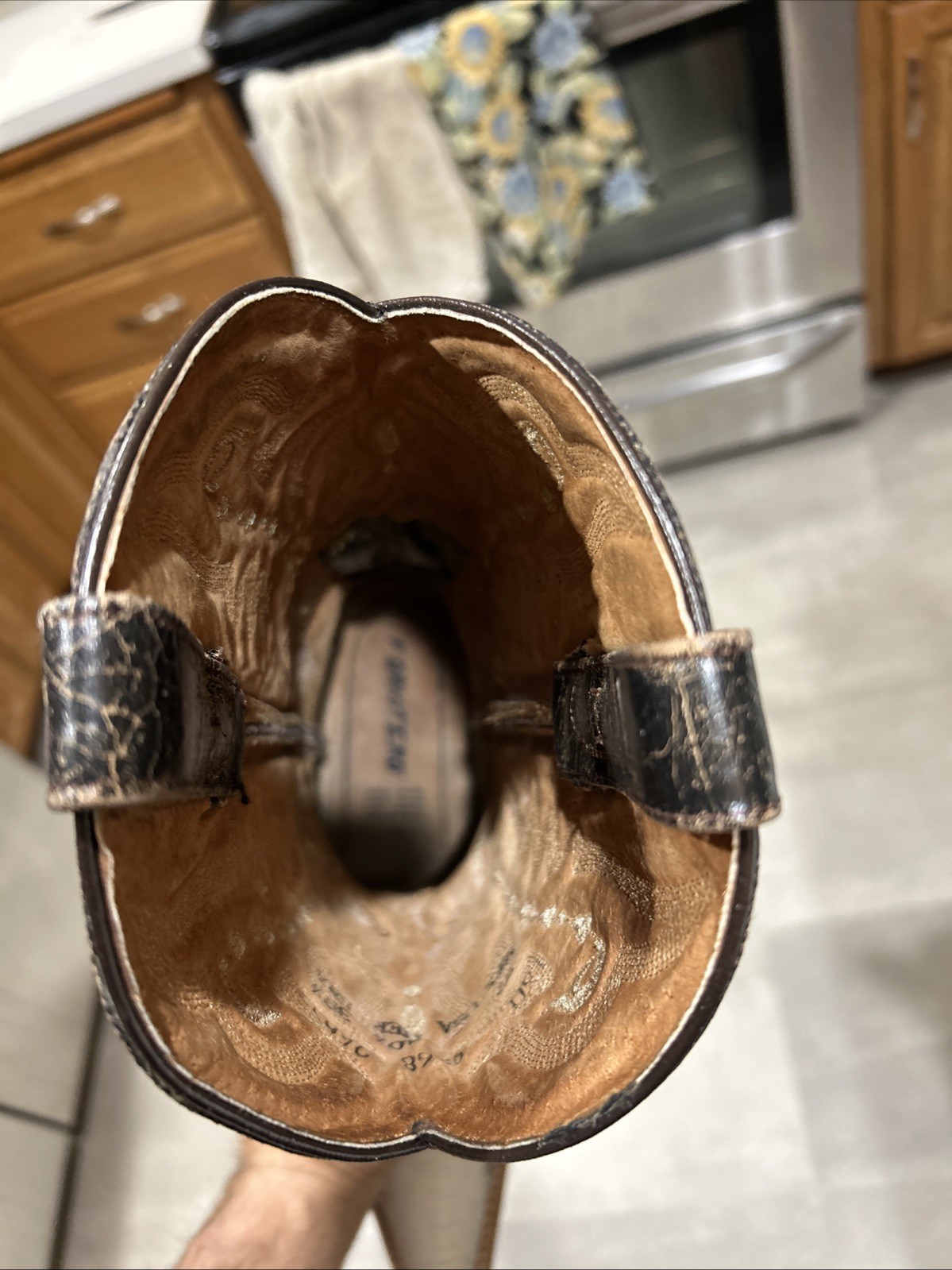 Forastero White Python Reptile Leather Boots Cowb… - image 9