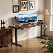 1.7M Electric Standing Desk Height Adjustable Home Office Computer Working Desk — image 9