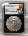 2024 (W) American Silver Eagle - NGC - MS 70 - Early Releases - Donald Trump