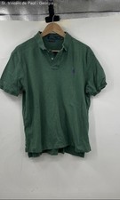 Polo Ralph Lauren Short Sleeve Polo Shirt Men's Large Green Preppy