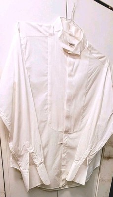 Vintage Giorgio Armani Collezioni Mens Tuxedo Shirt Size 16/41 Long Italy