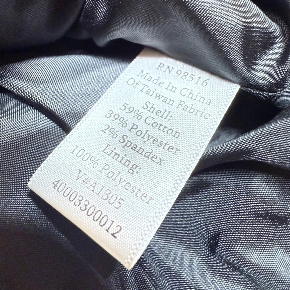 Blazer para mujer Coldwater Creek 14 chaqueta negra beige carrera oficina informal preppy Foto 4 de 4