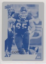 2020 Upper Deck CFL Printing Plate Cyan 1/1 Terran Vaughn #158 l5j