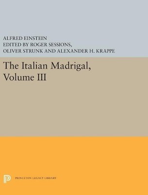 Alfred Einstein The Italian Madrigal (Gebundene Ausgabe) (US IMPORT)
