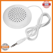 ASHATA Portable Pillow Speaker, Mini Stereo with 3.5mm Aux Plug for MP3/CD