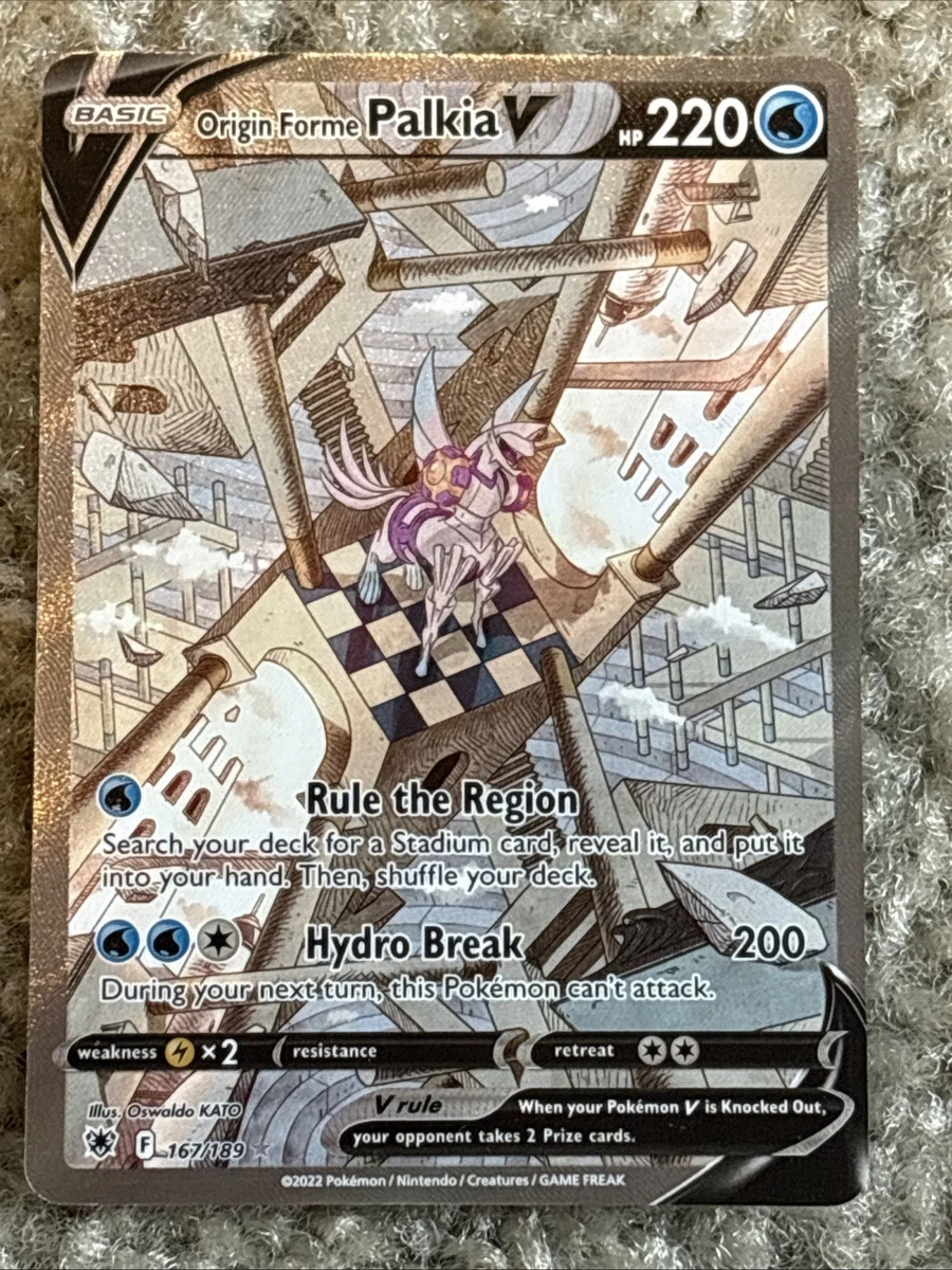 palkia the pokemon card Origin Forme Palkia V (Alternate Full Art) - SWSH10: Astral Radiance [ULTRA RARE]