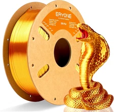 Silk PLA Filament for 3D Printer, 1.75Mm +/- 0.03Mm, 1Kg (2.1Lbs)/Spool, Liquid