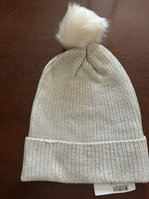NWT La Fiorentina Pom Pom Gold & Black Hat with aBit of Sparkle Originally $59