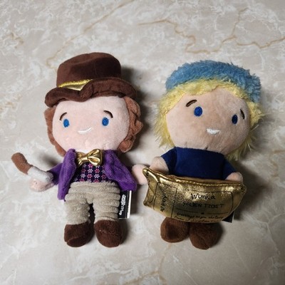 Fetch for Pets Willy Wonka & Charlie Golden Ticket Plush Dog Toy Squeaker