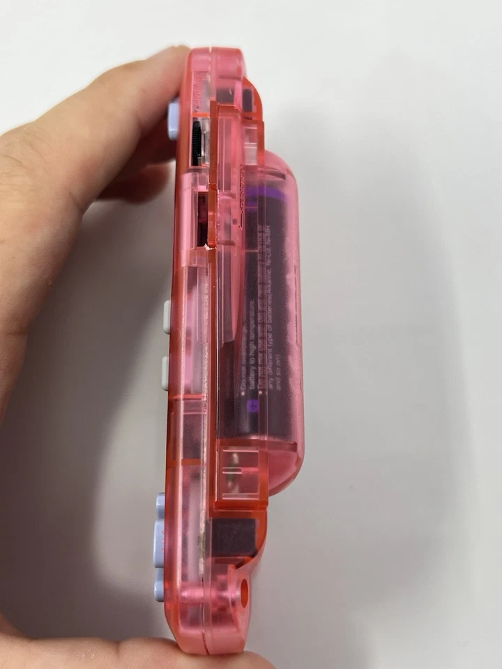 Bandai WonderSwan Skeleton Pink Clear Handheld Video Game System *Dim Screen* - Image 3 of 4