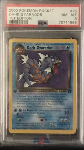 PSA 8 - Dark Gyarados 25/82 Team Rocket Non-Holo