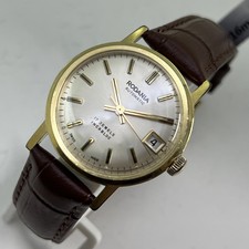1960’s Vintage Man’s RODANIA Automatic Stunning Silver Dial Serviced & WARRANTY