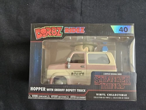 Funko DORBZ RIDEZ - Stranger Things - 40 Hopper With Sheriff Deputy Truck