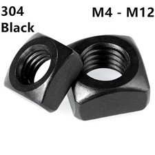 M4-M12 Black 304 Square Nuts Stainless