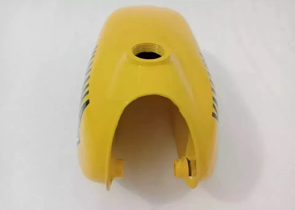 FIT FOR YAMAHA YZ80 YZ80A Steel Yellow Painted Petrol Tank Model 1974 to 1979 - Image 2 of 4