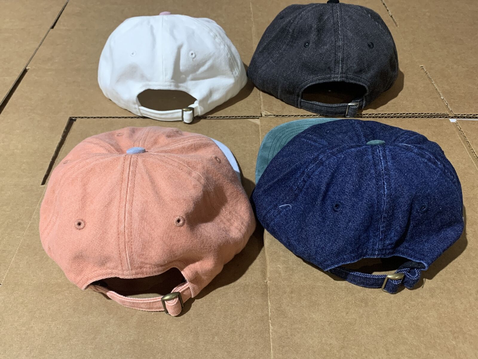 Supreme Denim Suede Compact Logo 6-Panel Cap Black Blue White Pink S/S 18