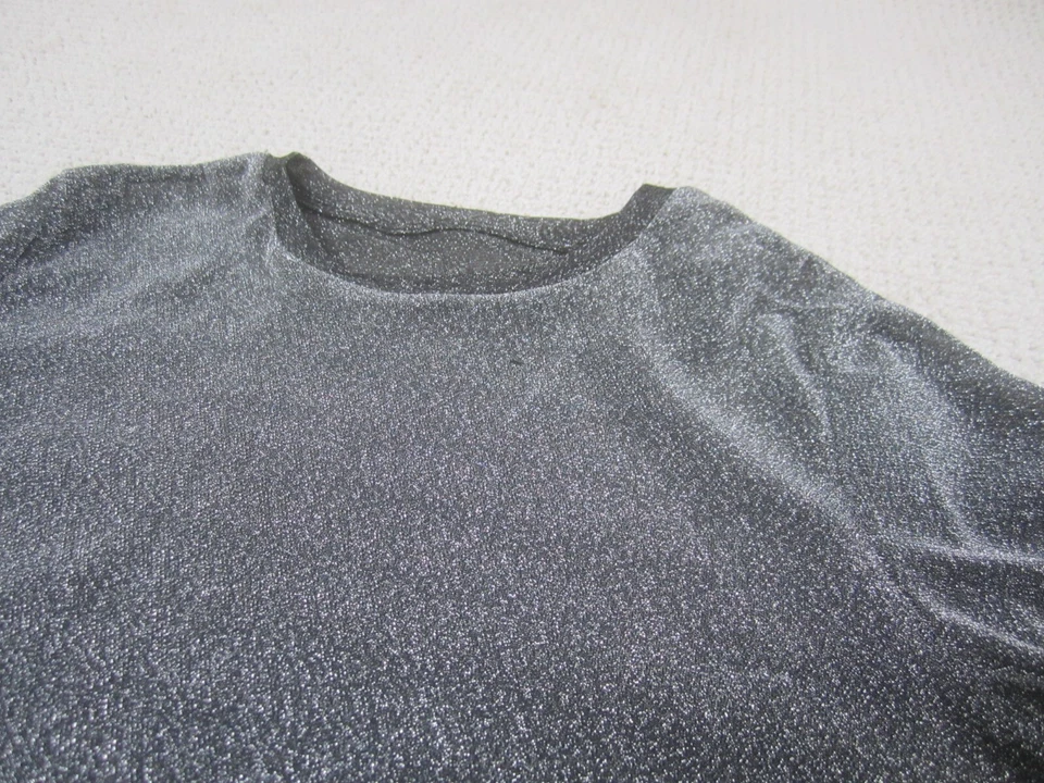 Womens Shirt Large Metallic Sparkle Long Sleeve Lightweight Casual Shein - Image 2 of 4