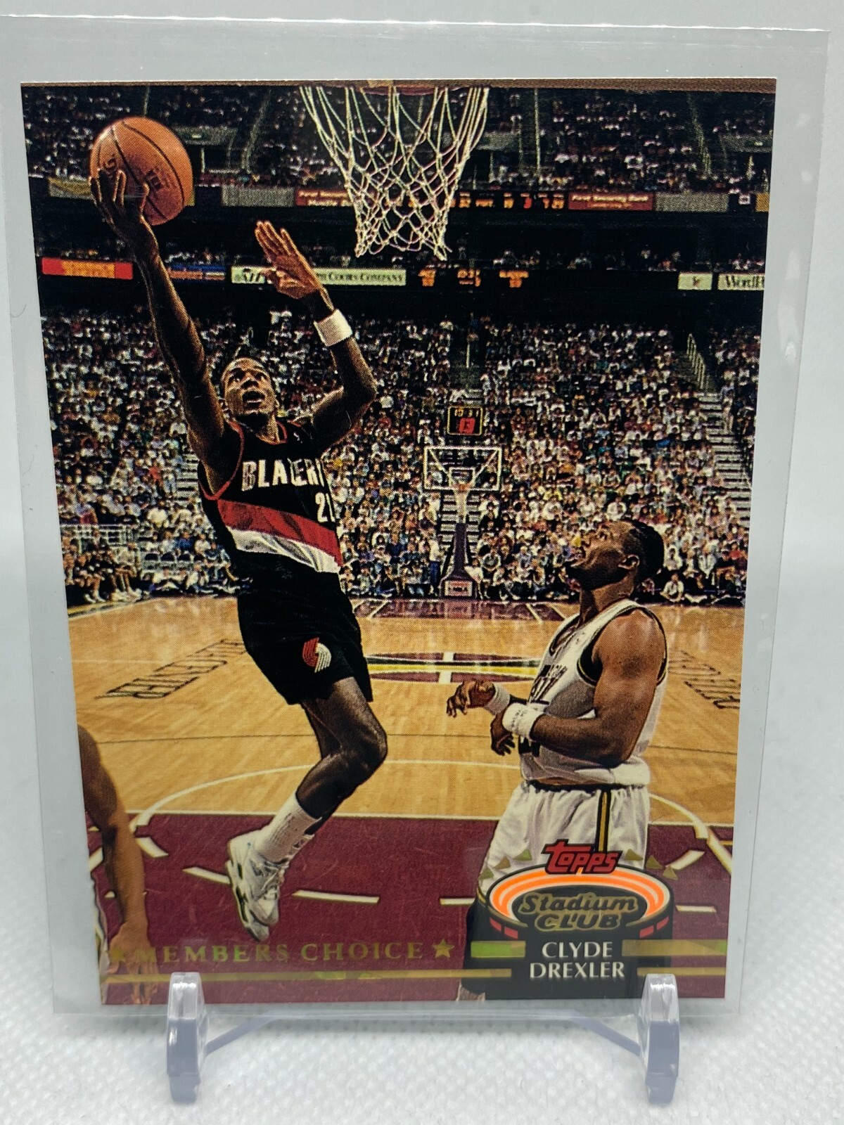 Clyde Drexler Topps Stadium Club *Members Choice- #199 Rare - Blazers | eBay