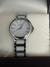 Accurist 8364 Ladies Watch White Dial and Silver Strap - New In Box