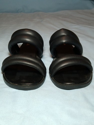 Sorel Slide Ella II Puff Woman's 8.5 Sandals Black Slip On Flats Comfort - Picture 7 of 12