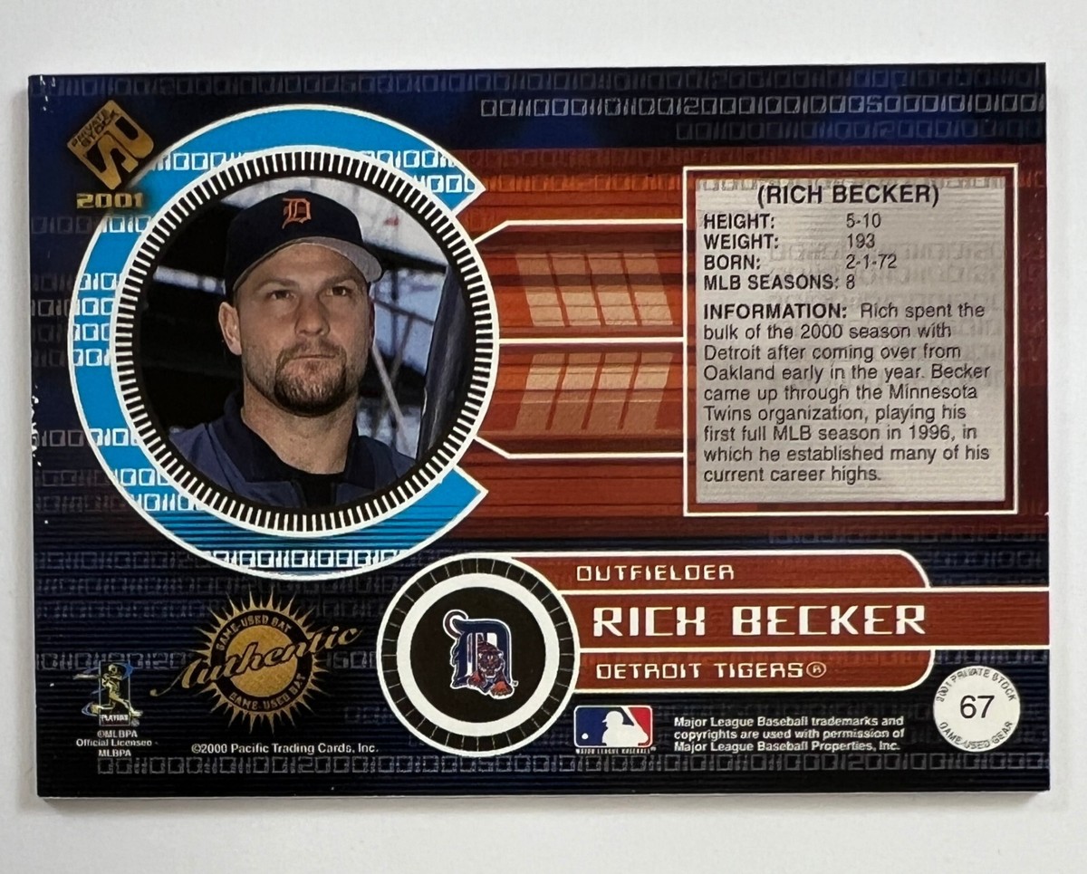 2000 Pacific Trading Private Stock Rich Becker Relic AR70 | eBay