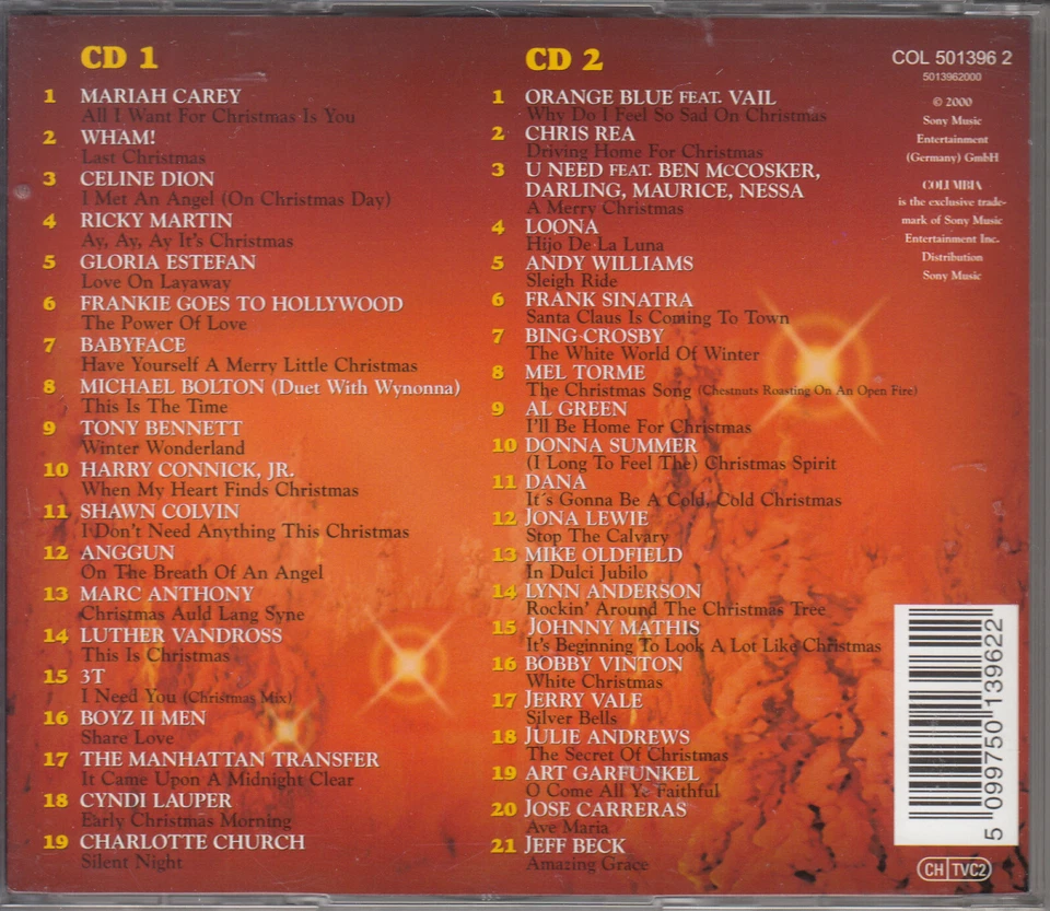 Best Of Christmas Songs 3 (2 CDs) Mariah Carey,Wham!,Boyz II Men,Chris Rea,3T - Bild 2 von 2