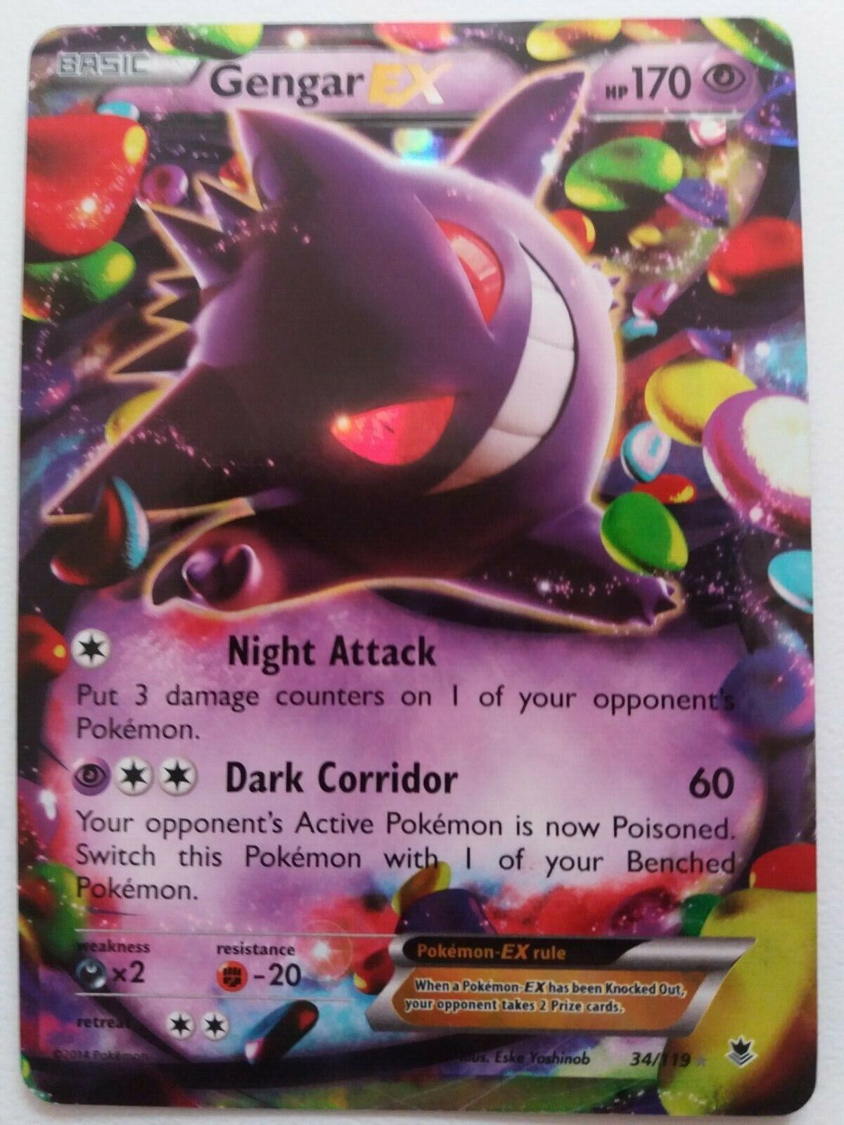 M Gengar Ex Pokemon Card -   Cool pokemon cards, Pokemon cards, Pokemon