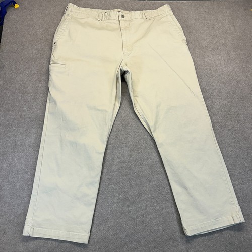 Duluth Flex Ballroom Khakis Pant Men's 40x30 Tan Stretch Cotton Work Comfort