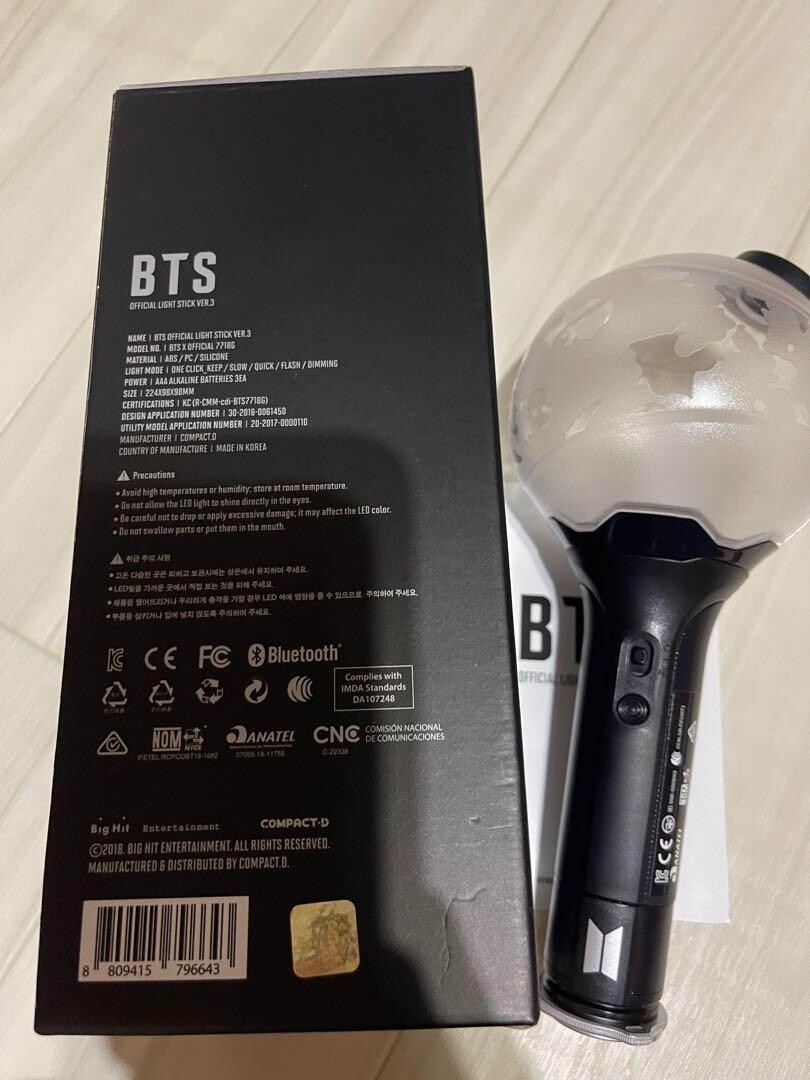 アイドル BTS Official Light Stick Ver.3 BTS OFFICIAL LIGHTSTICK VER. 3 (Limited Stock) - Kpop USA