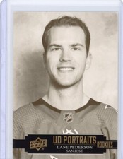 2021-22 Upper Deck Lane Pederson UD Portraits Rookies San Jose Sharks