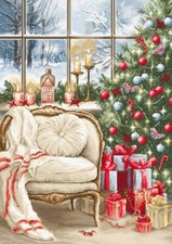 New Luca-S Cross Stitch Kit Christmas interior design-B599