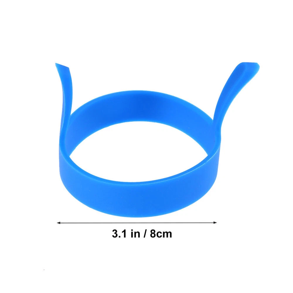6PCS Silicone Round Egg Cooker Fried Egg Round Egg Rings Egg Shaper for Cooking