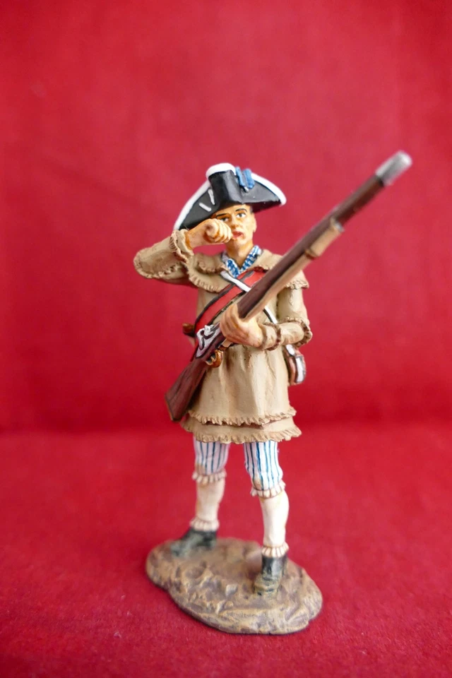 King & Country AR057 Rifleman Biting Cartridge America's Revolution 1776 - Photo 3/4