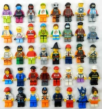 10 NEW LEGO MINIFIG RANDOM LOT mystery figure minifigure city town space female