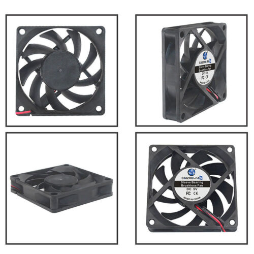 2x leise Fan PC Ventilator 80mm 70mm 60mm 50mm 40mm 30mm 25mm Kühlung Lüfter 5V - Bild 5 von 49