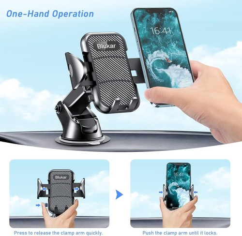 Blukar Car Phone Holder, Adjustable Mount Cradle 360° Rotation - 4... - 第 4/8 張圖片