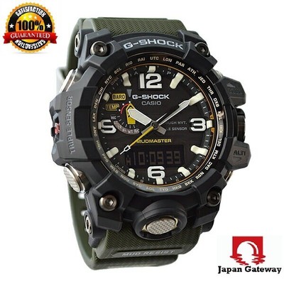 Casio G-SHOCK GWG-1000-1A3JF MUDMASTER Green Band Radio Solar Men Watch Japan