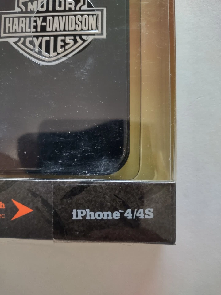 Licensed Harley Davidson Black Hard Shell Case Silver Logo for Apple iPhone 4 4S - Image 3 of 4