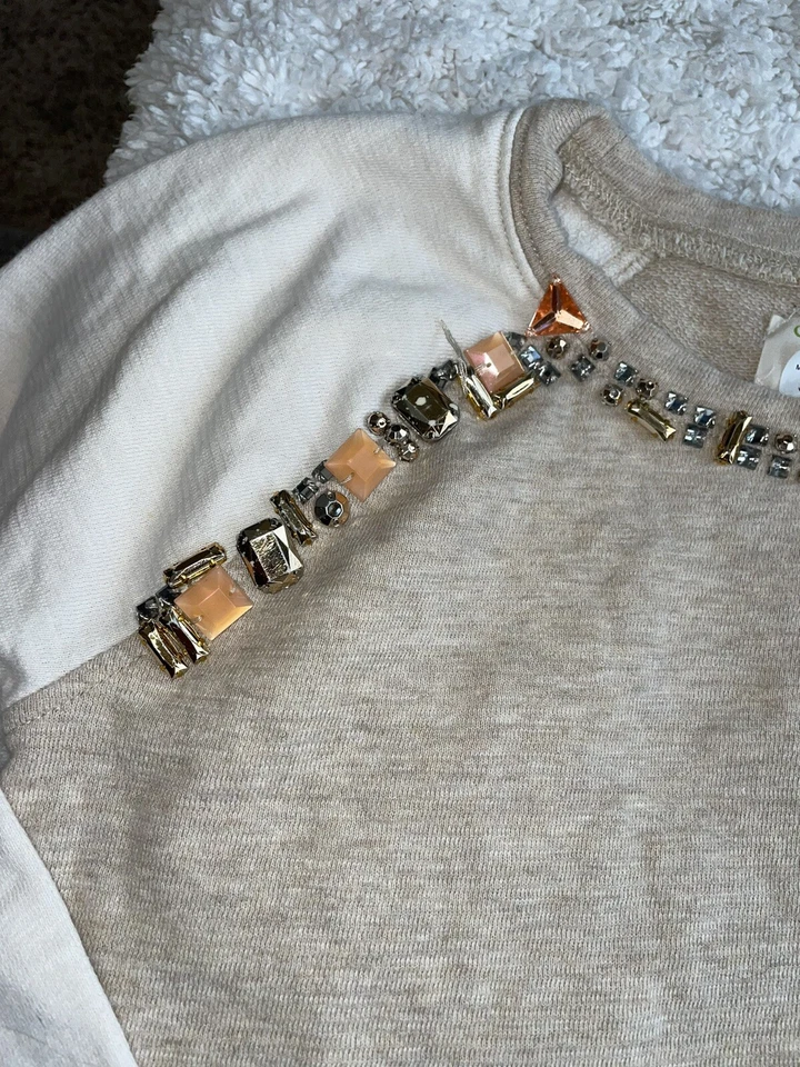 Crewcuts girls sz. 14 “ jewel” neck sweatshirt top. Soft, nt desc - Image 4 of 4