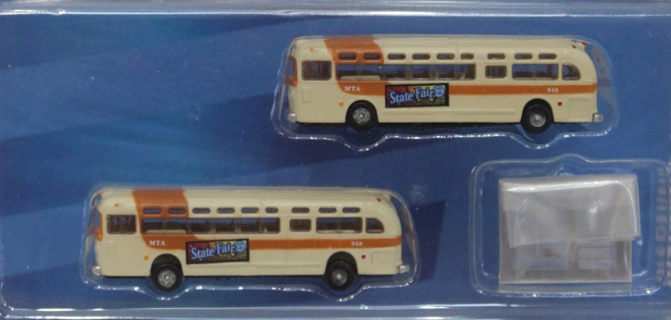 CMW Mini Metals 52001 1:160 N Scale GMC PD-4103 Transit Bus 2 pack Miami MOC - Image 2 of 2