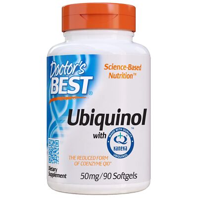 Doctor's Best Ubiquinol CoQ10 90 Count Antioxidant Energy Support Capsules