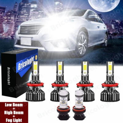 For Toyota Tacoma 2016-2019 LED Headlight Hi/Lo H9 H11 + Fog Light H11 Combo Kit