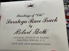 Saratoga Race Track Robert Roche Print Set Of 4 1962